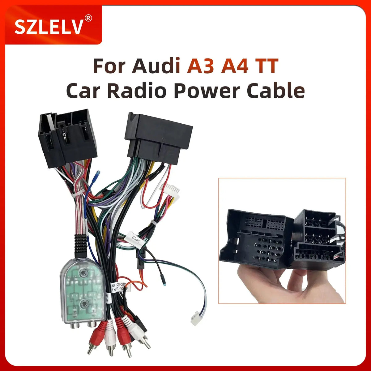 Auto-Radio Stromkabel mit Audio-Konverter – SwissGlanzGarage Ansicht 2
