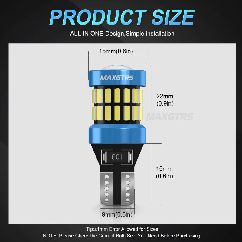 1400LM T15 W16W LED Lampe – SwissGlanzGarage Ansicht 3