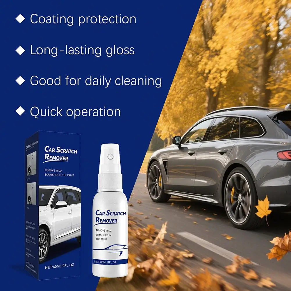 Autolack-Kratzer-Reparaturspray - 60ml Hochleistungs-Politur & Kratzerentferner für Fahrzeuge, LKWs, Motorräder