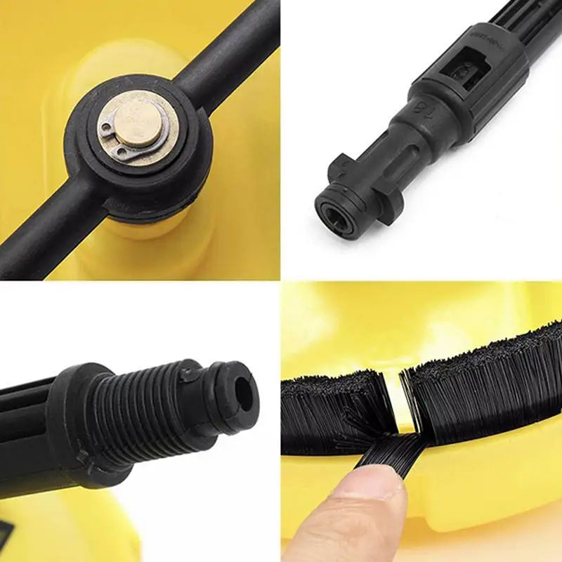 Pressure Washer Brush Power Washer Scrubber with Handle Rotary Surface Cleaner Multi-purpose Household Clean Tool for Ca
