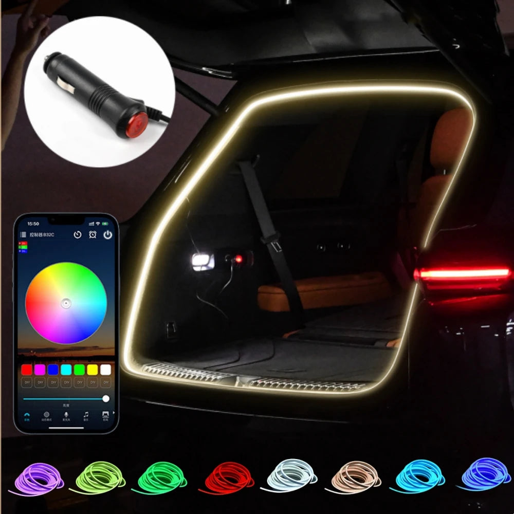 Dynamisches RGB-Innenraum-Lichtleisten-Set für den Kofferraum