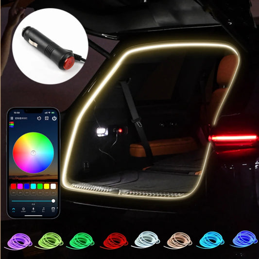Dynamisches RGB-Innenraum-Lichtleisten-Set für den Kofferraum