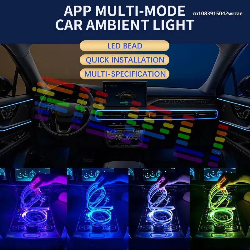 Für BMW 2019-2025 Auto-Innenraum RGB LED Atmosphärenlichtstreifen