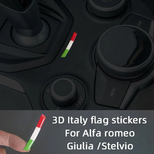 3D Italienische Flagge Schaltpanel Aufkleber – SwissGlanzGarage Ansicht 2