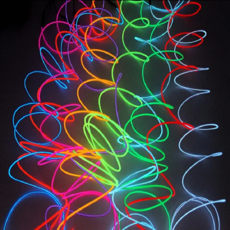 Neon Glow EL Draht 10m 5V 12V – SwissGlanzGarage Ansicht 5