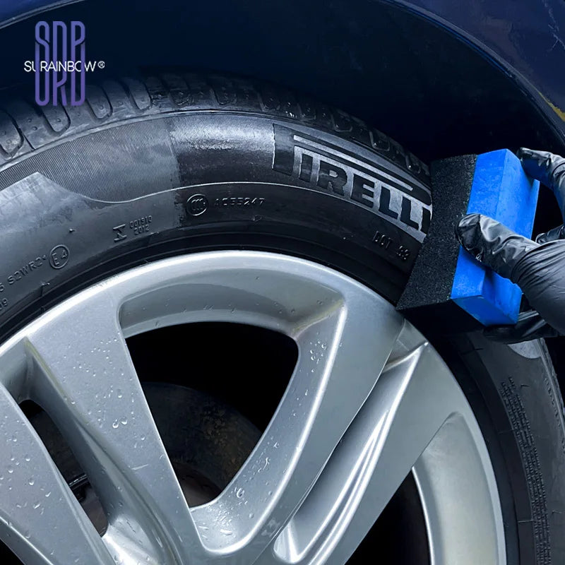 Black Wet Look Tire Shine Dressing – Automotive Clear Coat Tire Dressing Spray für den glänzenden Wet Tire Look, Viny...