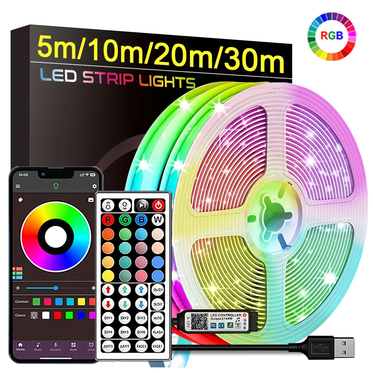 RGB-LED-Streifenlichter