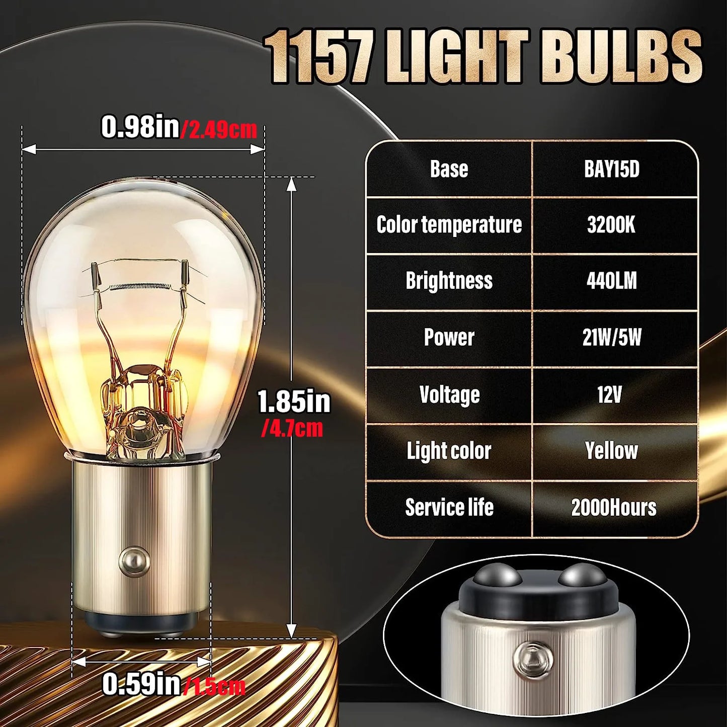 1157 Bremslichtbirnen Set 10 Stück – SwissGlanzGarage Ansicht 5
