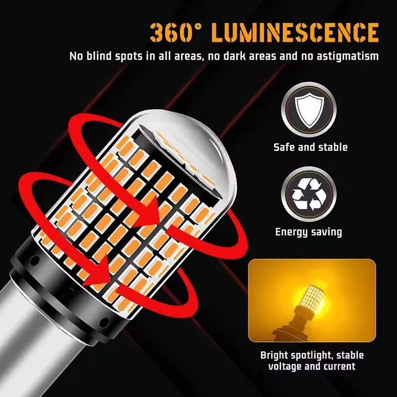1156 BA15S LED Birne Set 3014 144 SMD – SwissGlanzGarage Ansicht 6