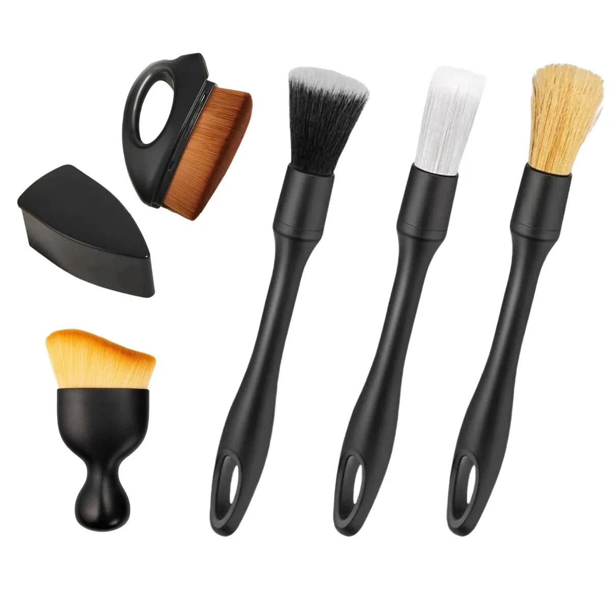 4-5PCS Auto Detaillierung Pinsel Set Klimaanlage Vent Sauber Spalt Fegen Staub D