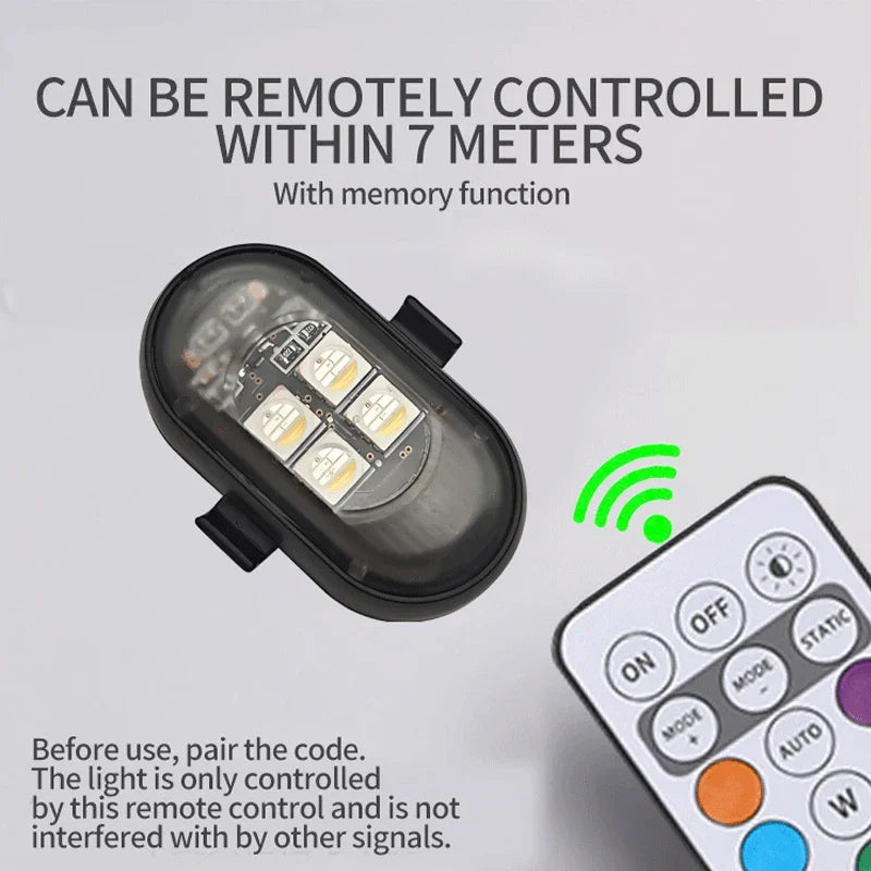 Kabellose LED Stroboleuchten Set – SwissGlanzGarage Ansicht 4