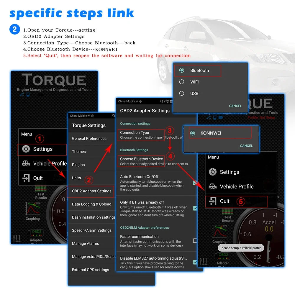 KONNWEI ELM327 V1.5 OBD2 Auto Scanner – SwissGlanzGarage Ansicht 4