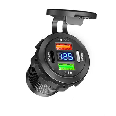 QC 3.0 PD30W Dual USB Schnellladegerät