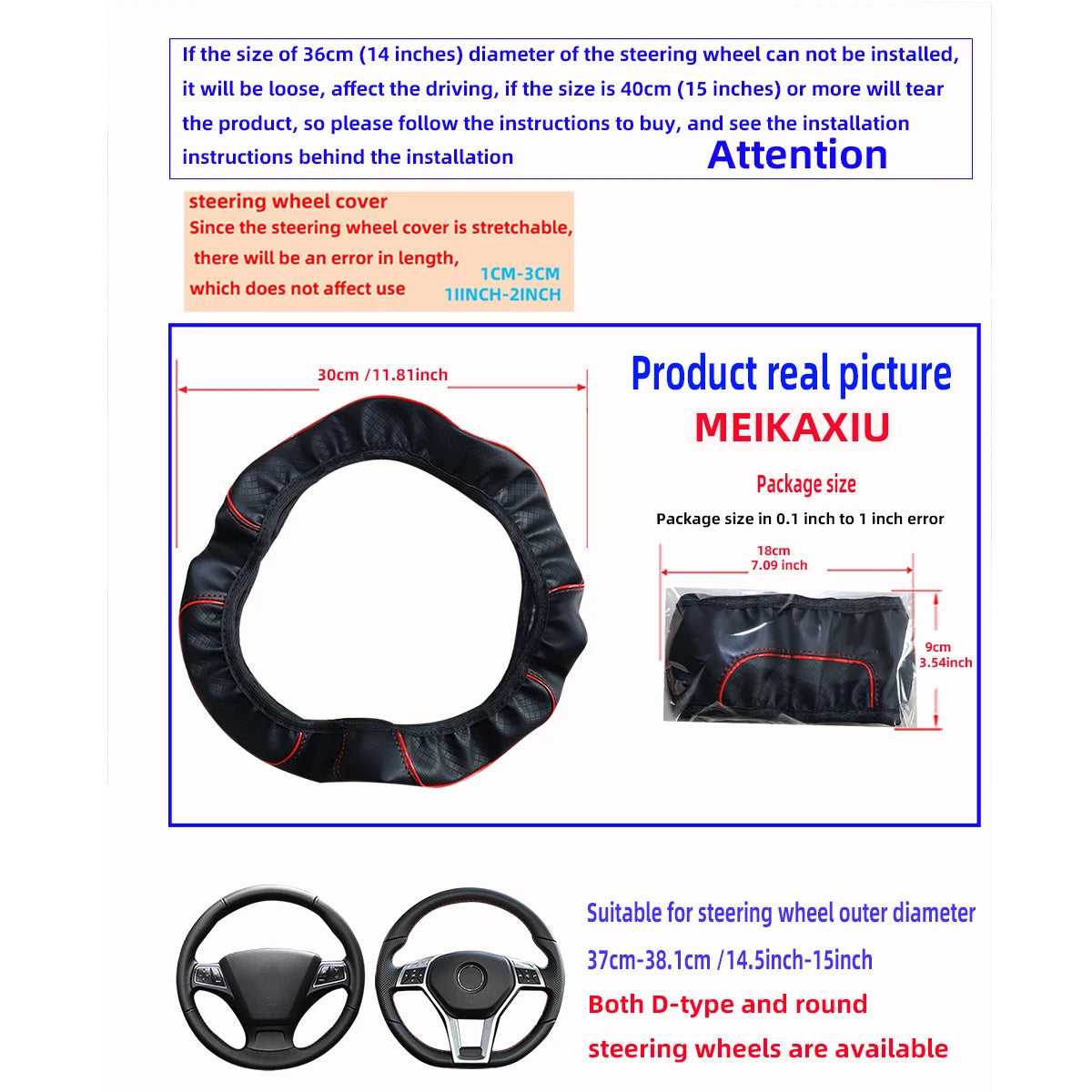 Lenkradbezug PU Check-Pattern – SwissGlanzGarage Ansicht 2