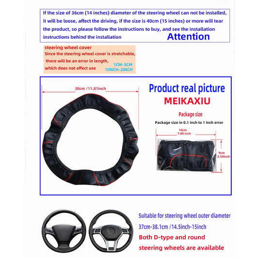 Lenkradbezug PU Check-Pattern – SwissGlanzGarage Ansicht 2