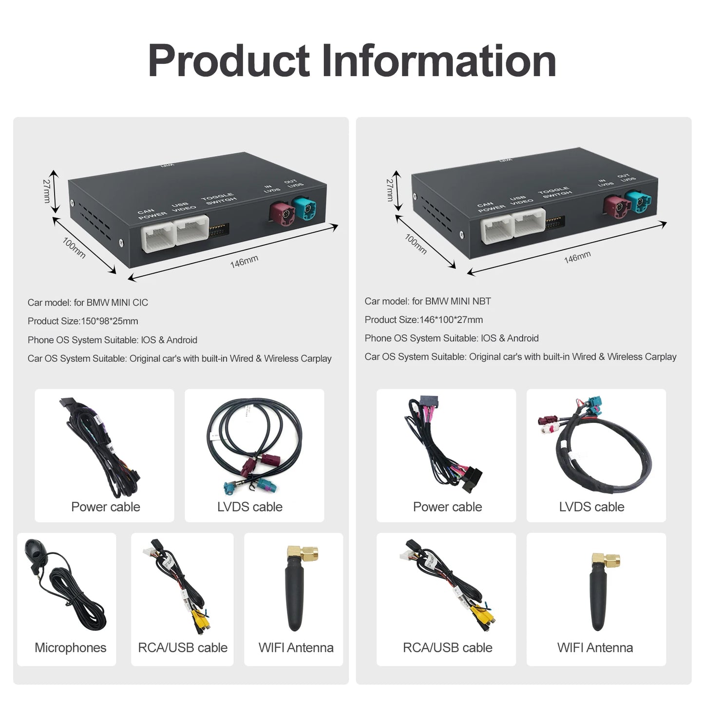 Kabelloser CarPlay Adapter für BMW NBT CIC – SwissGlanzGarage Ansicht 6