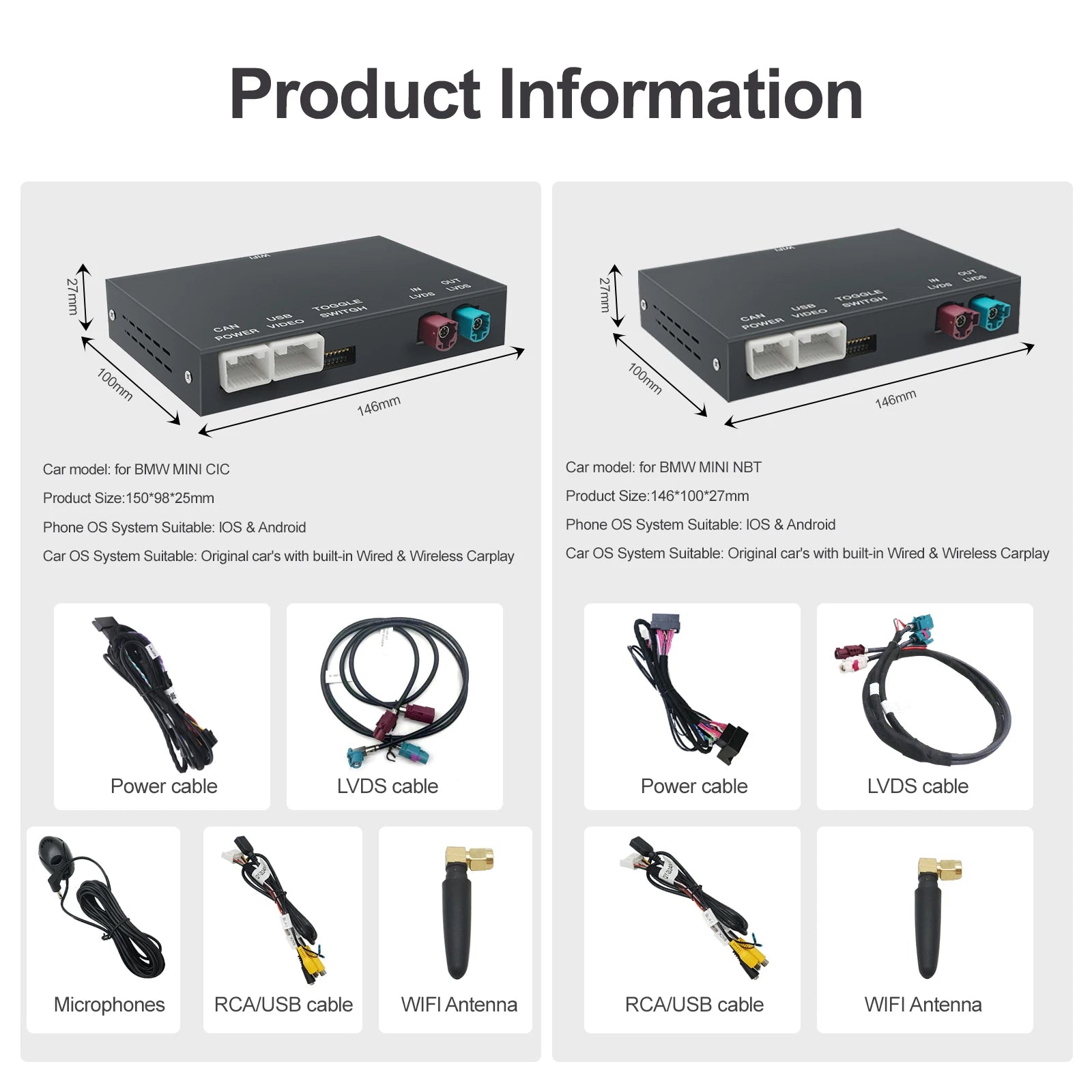 Kabelloser CarPlay Adapter für BMW NBT CIC – SwissGlanzGarage Ansicht 6