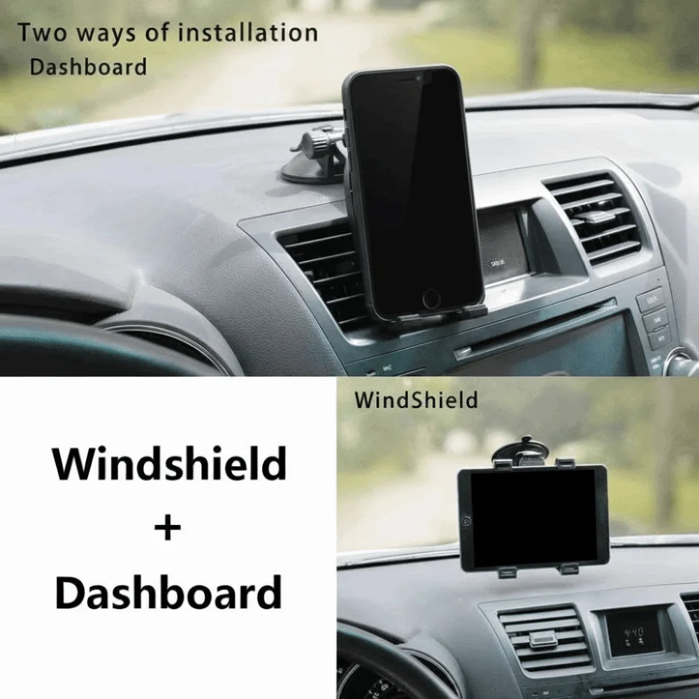 Flexibler Autotelefonhalter mit langem Arm 360° ° Rotierende Windschutzscheibe Telefonhalterung Saugnapf Schreibtisch...