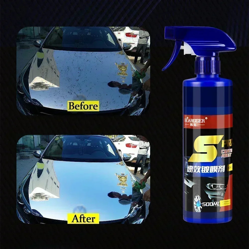 500 ml 3-in-1-Autolack-Reparatur-Spray mit Keramikbeschichtung, schnelles Sprühwachs mit Nano-Beschichtung, hydrophob...