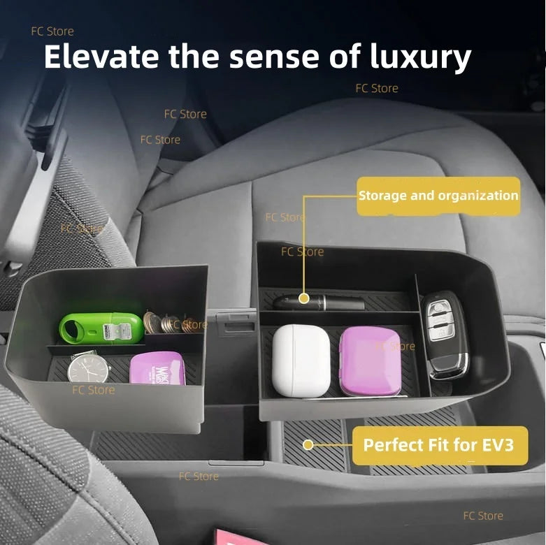 Für Kia EV3 EV4 Auto-Organizer Mittelkonsole