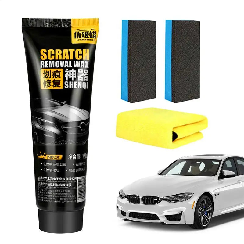 Kratzerentferner für Auto, 120 ml, Farbpolierpaste für Auto, schwarze Fahrzeugfarbe, Polierpaste, professionelle Auto...