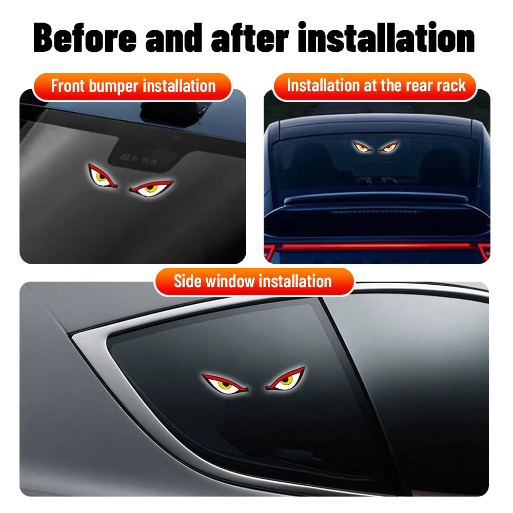 Solarbetriebenes Auto-Demon Eye LED Licht – SwissGlanzGarage Ansicht 6