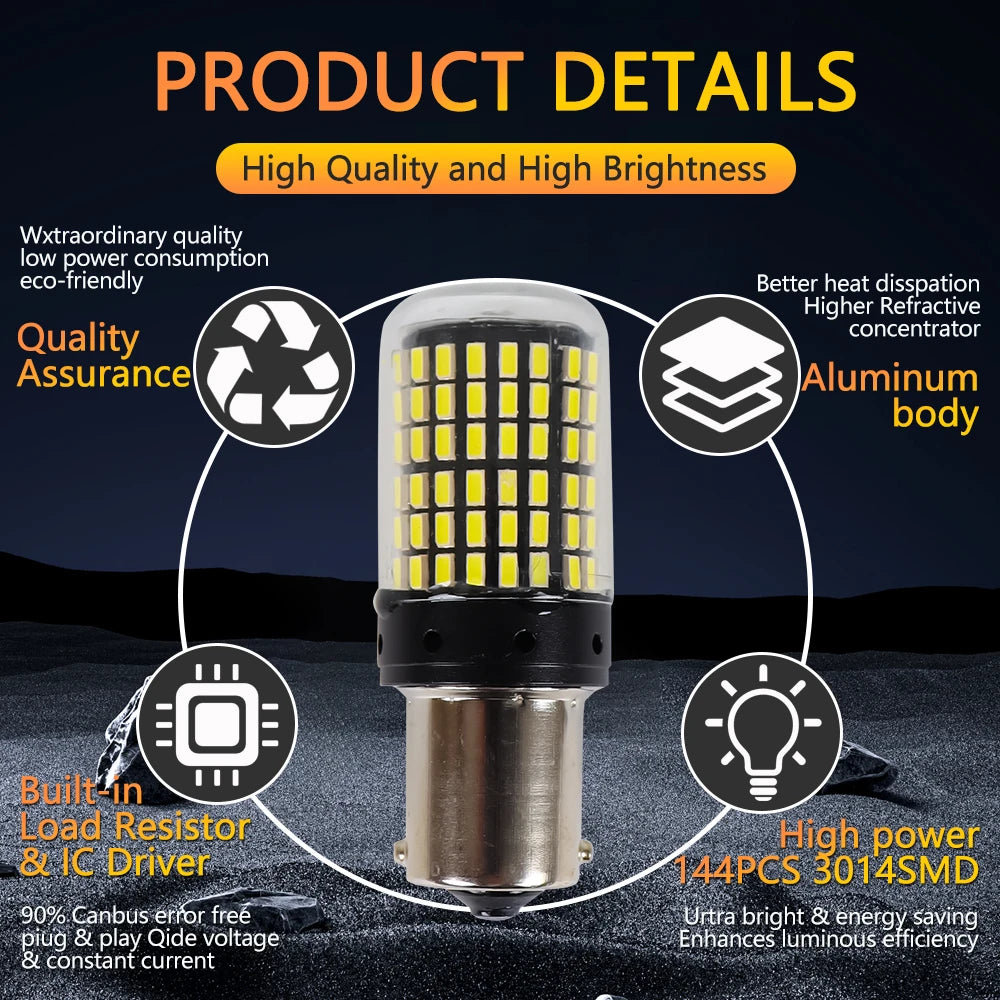 BAU15S PY21W 1156 LED Auto-Birne – SwissGlanzGarage Ansicht 5