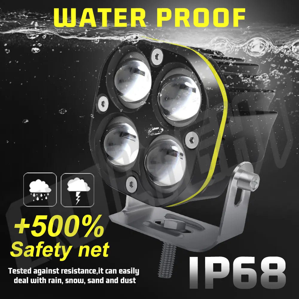 3 Zoll LED Arbeitsstrahler 12V 24V – SwissGlanzGarage Ansicht 4