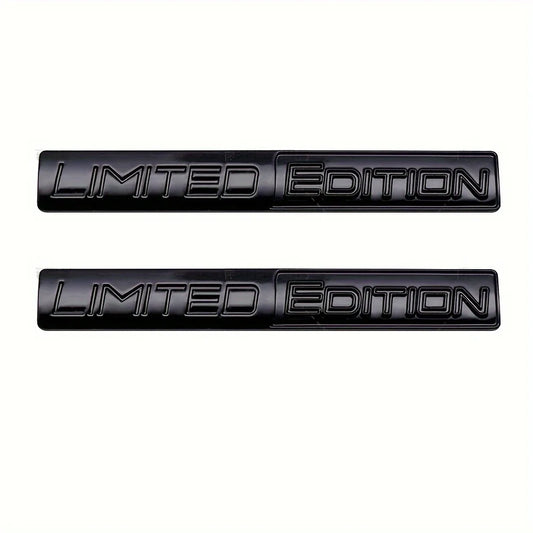 3D Metall Emblem Limited Edition Aufkleber – SwissGlanzGarage Autopflege Schweiz