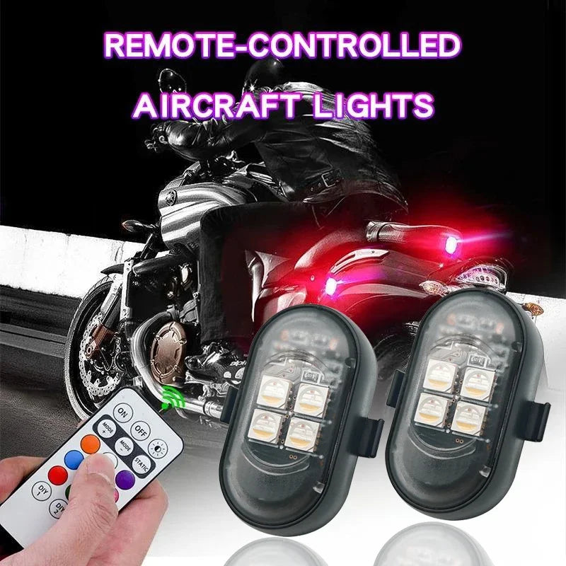 RGB Stroboskop-Lampe Set USB Wiederaufladbar – SwissGlanzGarage Ansicht 3