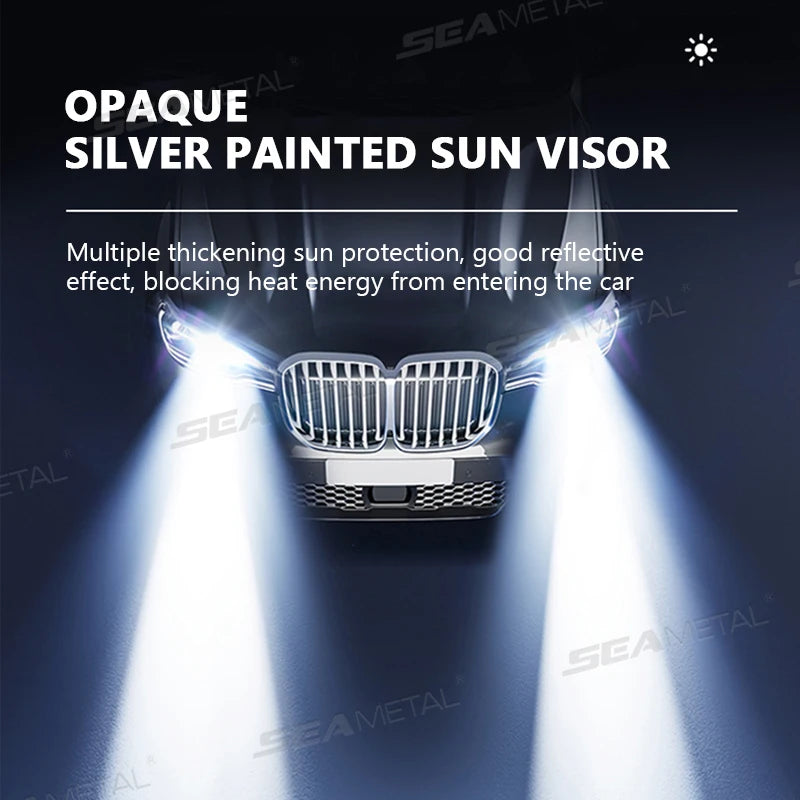 Faltbarer Auto-Sonnenschutz mit UV-Abwehr – – SwissGlanzGarage Ansicht 6