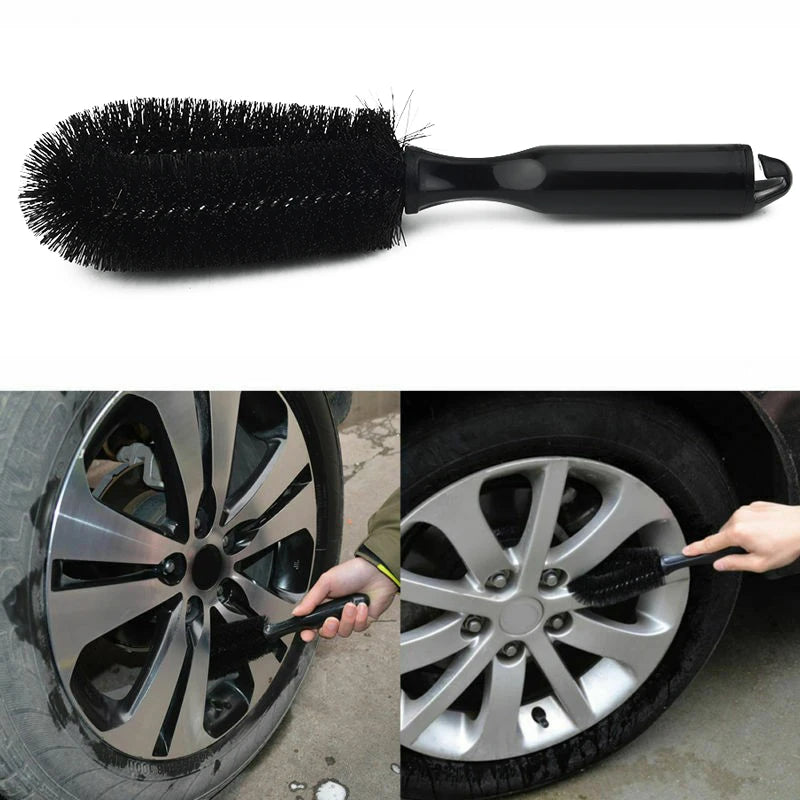 Auto Rad Pinsel Weichen Borsten Reifen Stahl Ring Detail Reinigung Pinsel Reifen