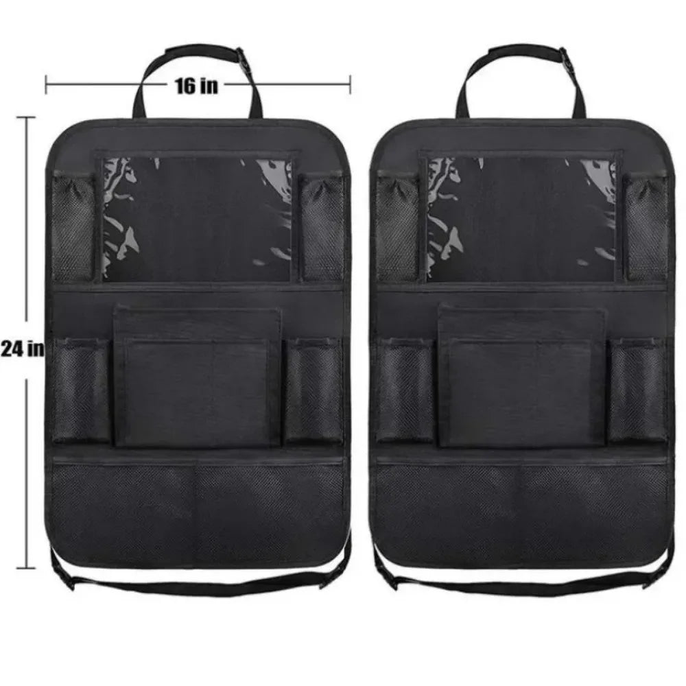 Autositz-Organizer, 9 Aufbewahrungstaschen mit Touchscreen, Tablet-Halter, Schutz für Kinder, Kinder, Autozubehör