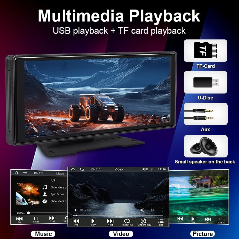 10.26 Zoll Kabellos CarPlay Android Auto Display – SwissGlanzGarage Ansicht 4