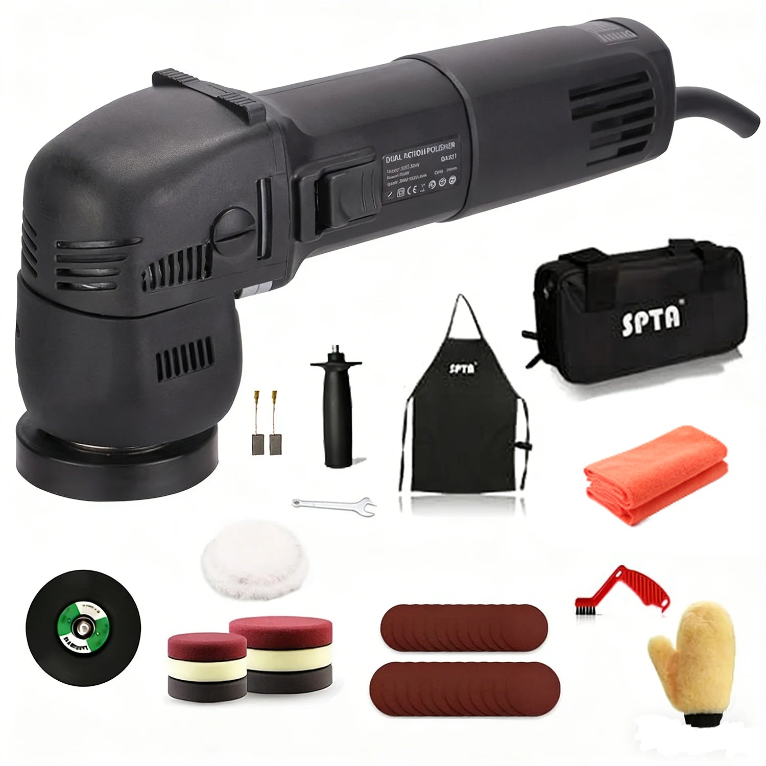 SPTA Dual Action 3 Zoll 10 mm Orbit Polierer Puffer 780 W Motor Maschine für Aut