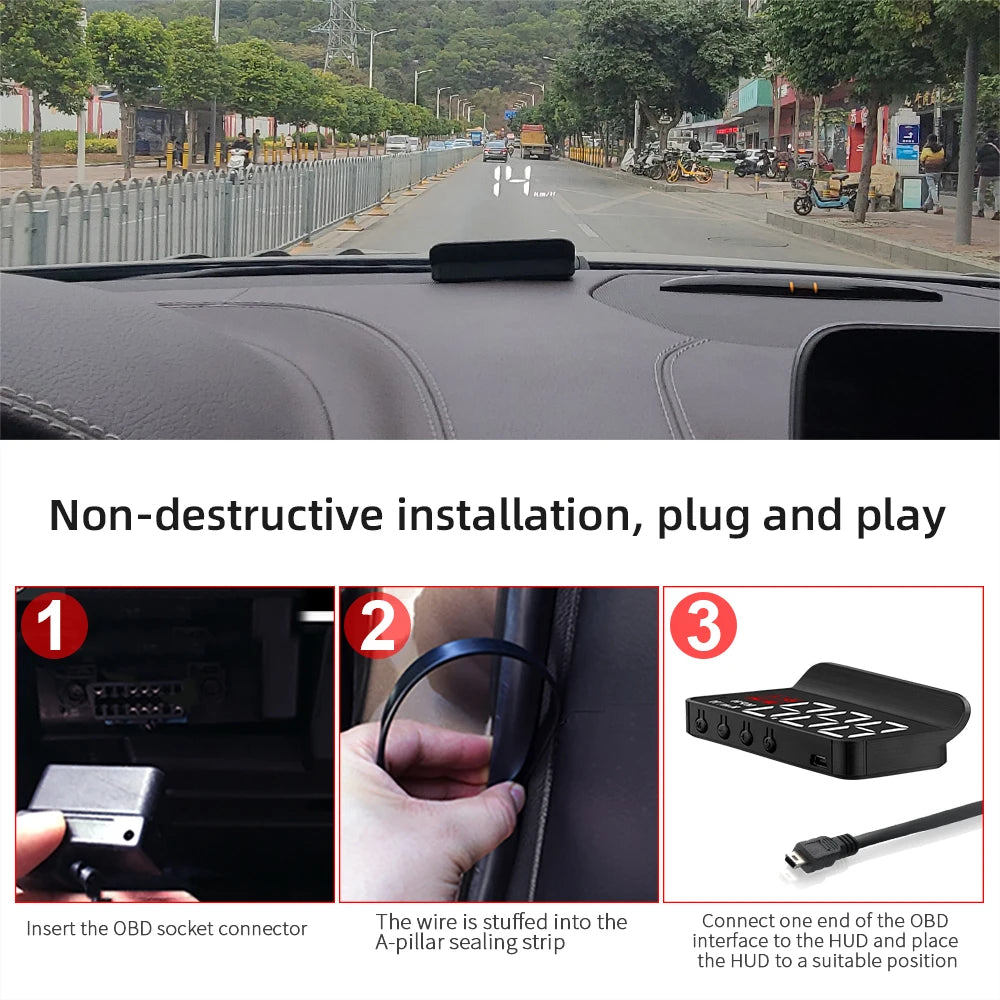 M3 OBD2 M1 GPS HUD Head-Up Display – SwissGlanzGarage Ansicht 6