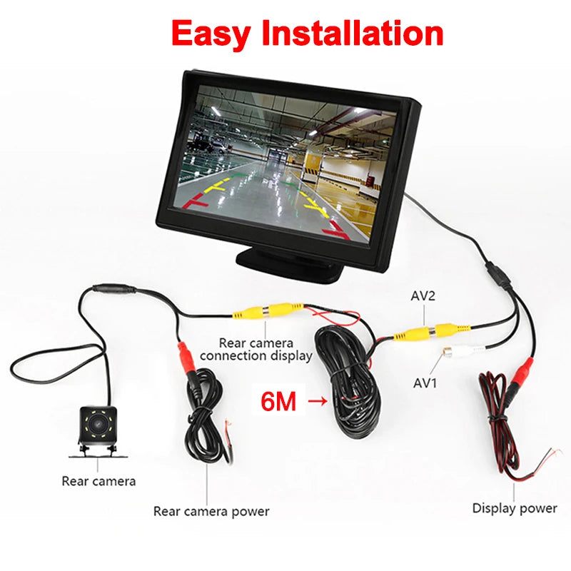 4.3 Zoll Rueckfahrkamera Monitor Display – SwissGlanzGarage Ansicht 4