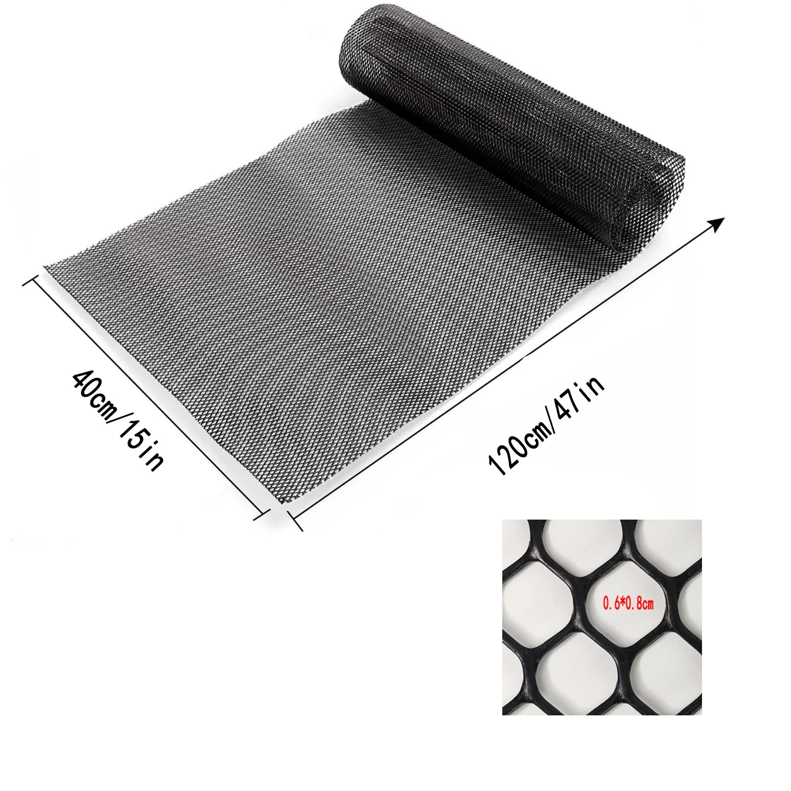 Waben-Gitter Schwarz 120x40cm – SwissGlanzGarage Ansicht 5