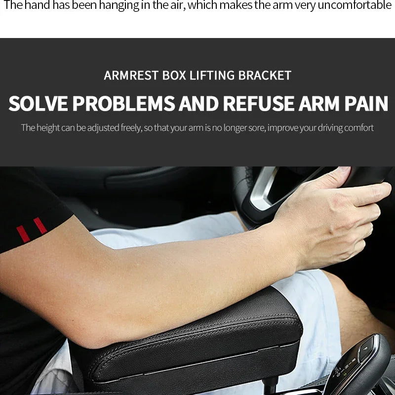 JFBONIN Universeller Auto-Armlehnen-Organizer mit Hebebarer