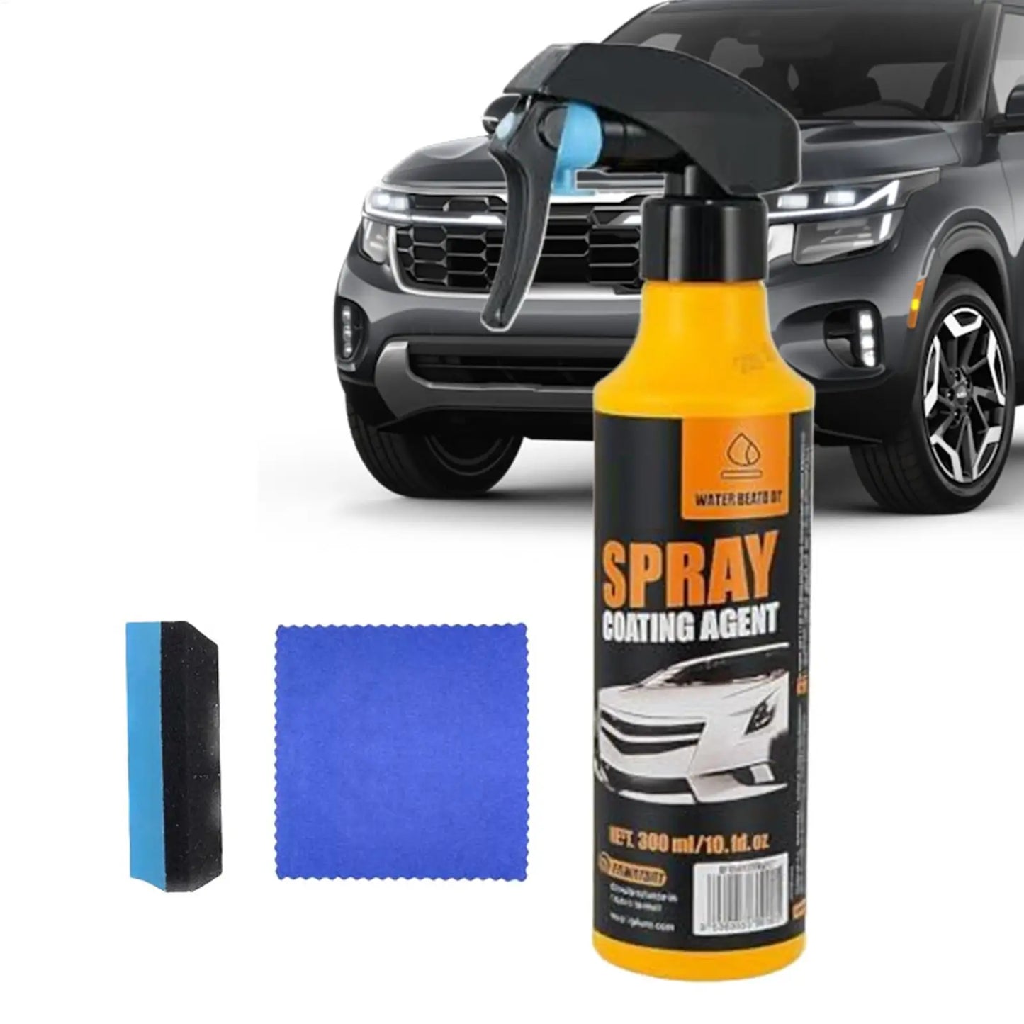 Neues Auto-Keramikbeschichtungsspray 300ml Hydrophobes Keramik-Glanzmittel Hydrophobes Glasagent-Spray für Fahrzeuge ...