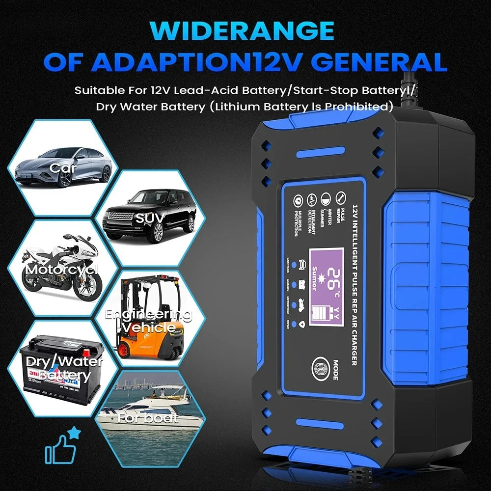 Intelligentes 12V Batterieladegerät – SwissGlanzGarage Ansicht 5
