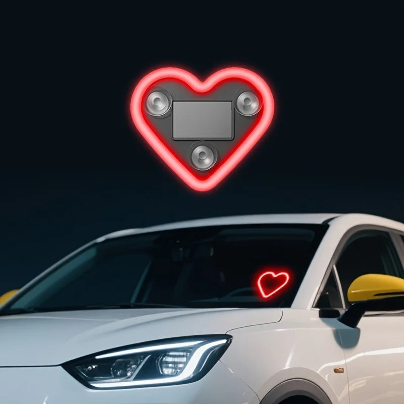 Solar LED Herz-Ambientebeleuchtung – SwissGlanzGarage Ansicht 3