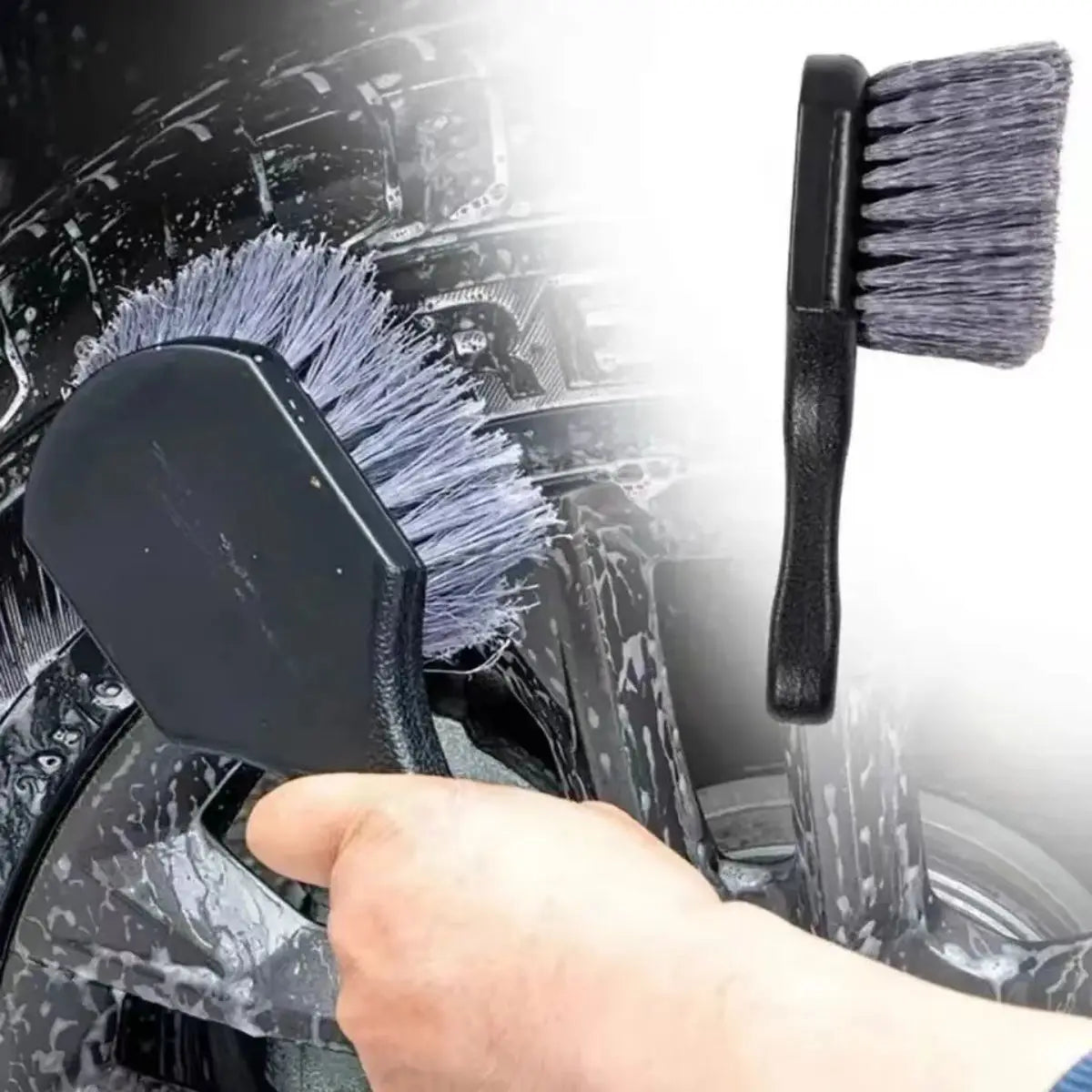 Auto Rad Reinigung Pinsel Detail Pinsel Kurzen Griff Reifen Felge Waschen Pinsel