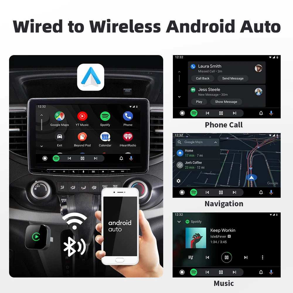 XUDA 2 in 1 CarPlay & Android Auto Adapter – mit kabellosem – SwissGlanzGarage Ansicht 6