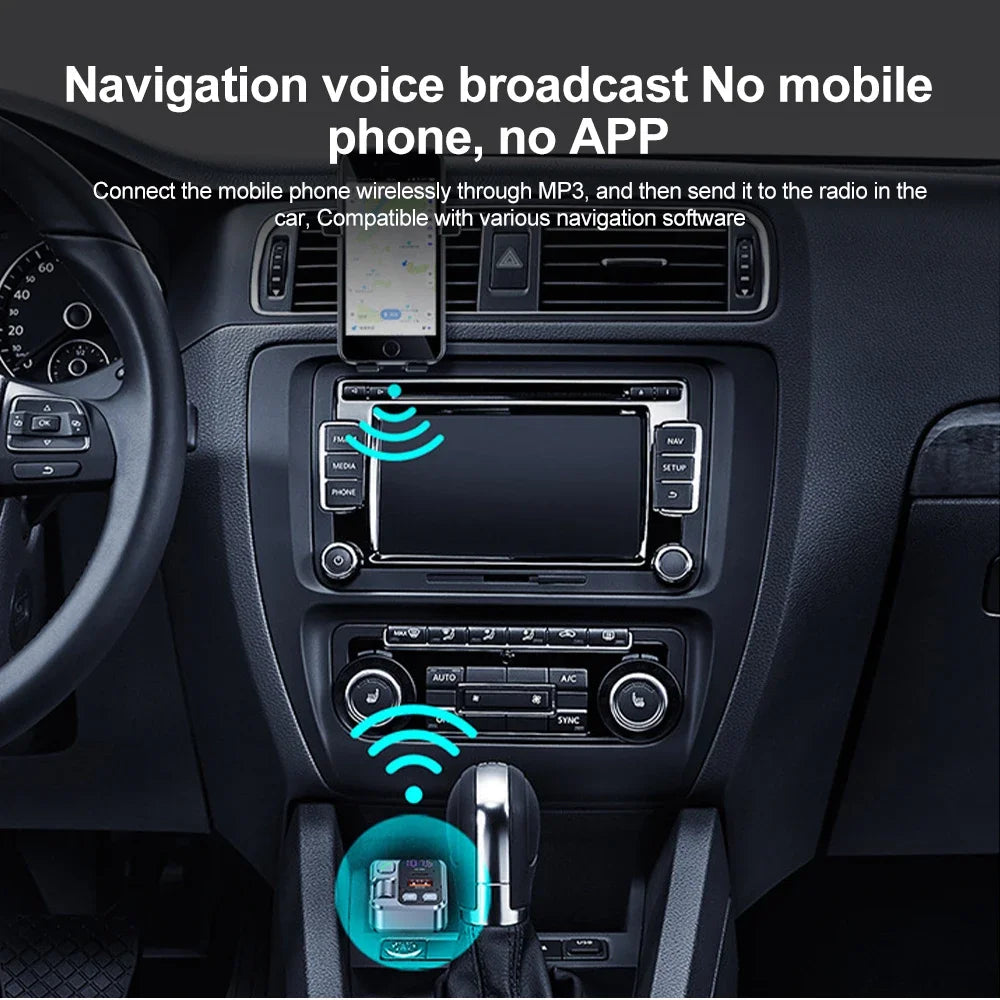 Bluetooth 5.1 FM Transmitter 30W PD Auto-Ladegerät – SwissGlanzGarage Ansicht 4