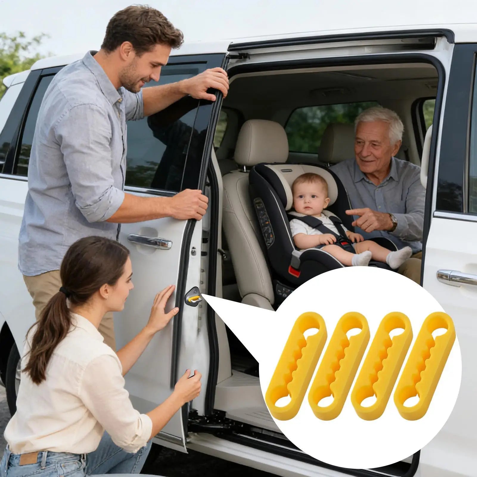 Sicherheitsgurt-Verlängerung Verschluss – für die Autotür – SwissGlanzGarage Ansicht 4