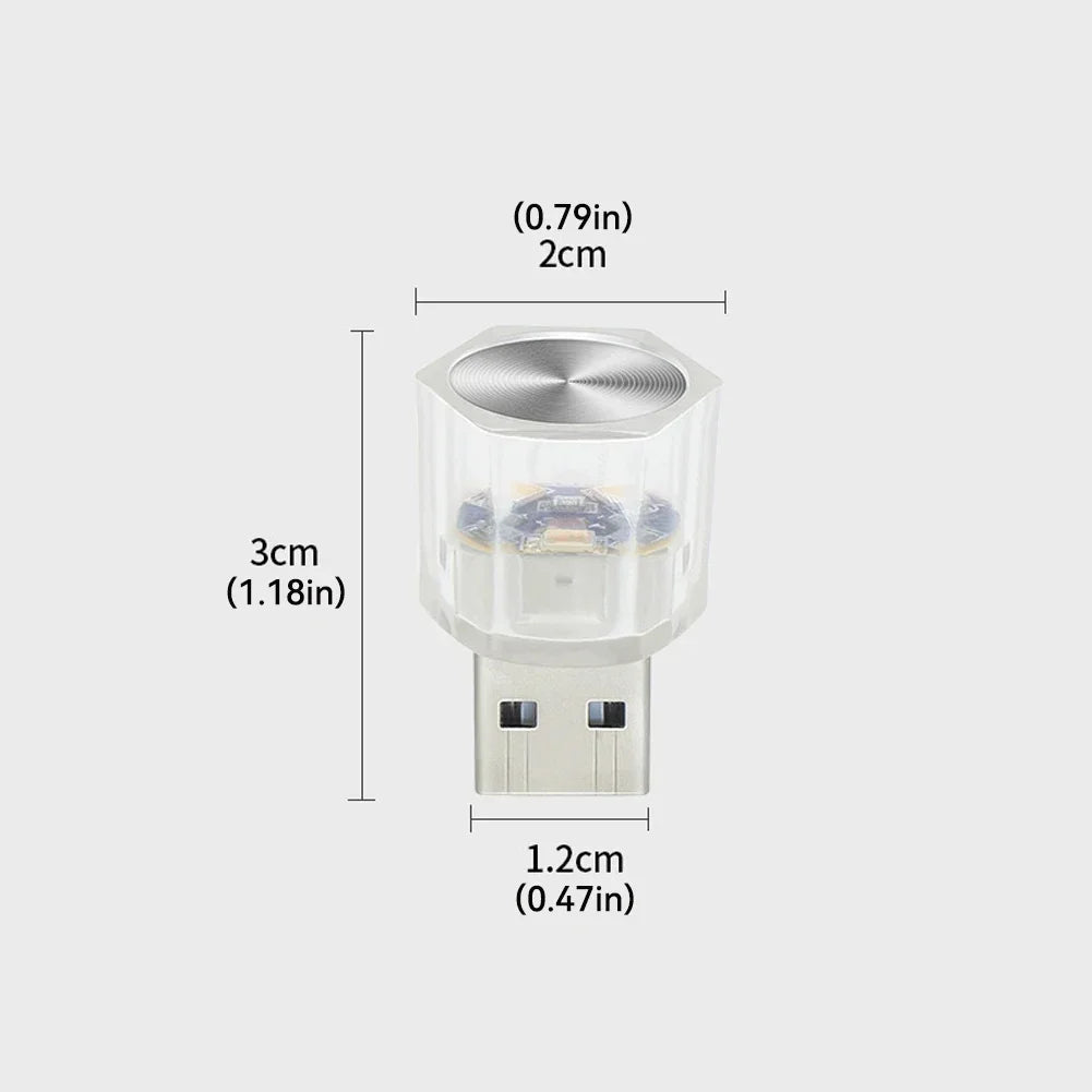 Auto USB Innen Umgebungs Atmosphäre Licht LED Lichter Auto Lesen