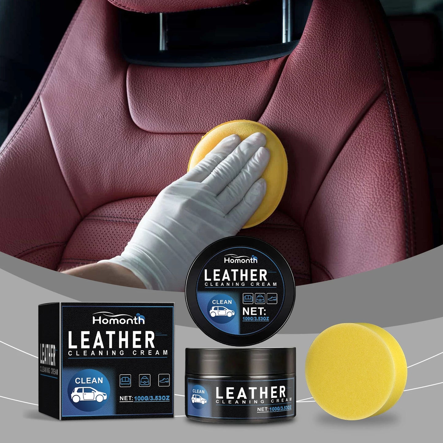 100g Auto-Lederreparatur-Set Autositz-Lederfarbe Pflege-Reiniger