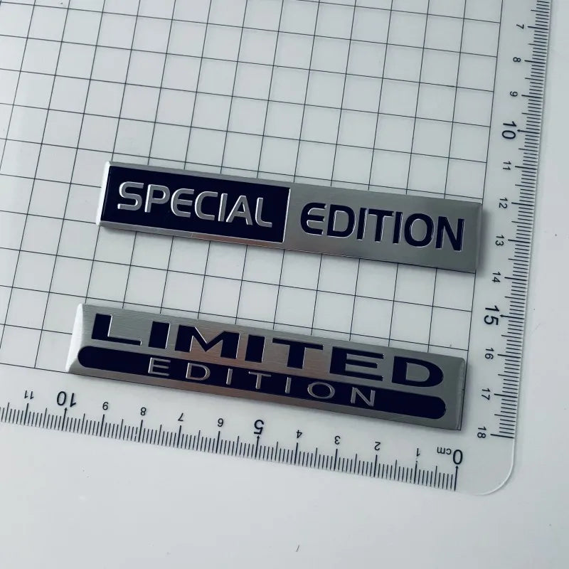 3D Metall Buchstaben Aufkleber Set – aus Metall – SwissGlanzGarage Ansicht 6