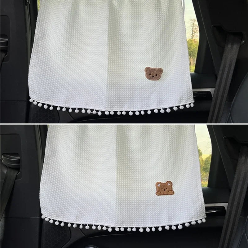 Auto-Sonnenschutz mit Saugnapf und Cartoon-Design – SwissGlanzGarage Ansicht 4